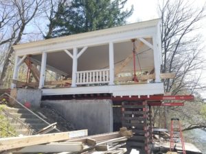 Boathouse Lift at Big Cedar Lake in West Bend, Wisconsin